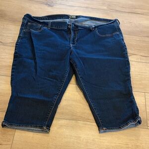 Old Navy Women's Cropped Jeans in Deep Blue